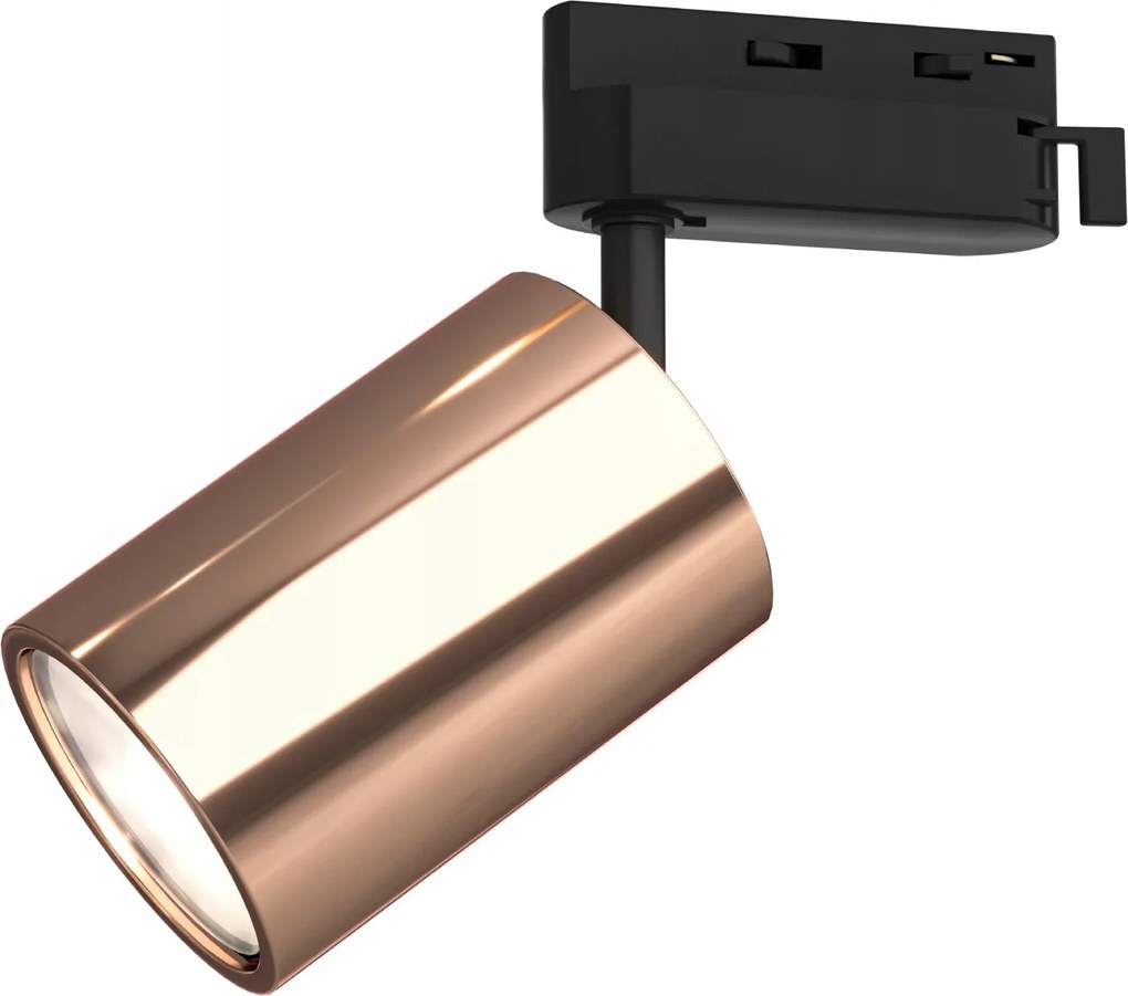 Kika Track Nero Rose Gold sínlámpa, rozé arany, irodai