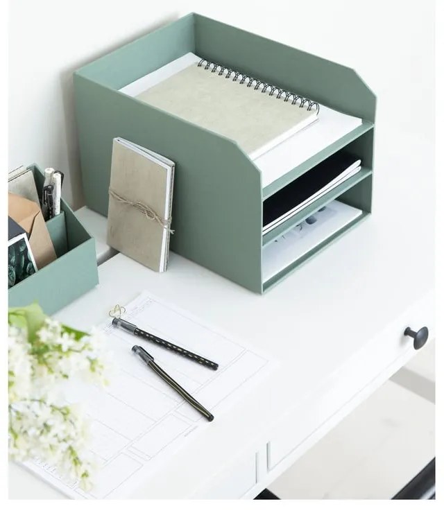 Zöld karton rendszerező dokumentumokhoz Trey Canvas Paper Laminate – Bigso