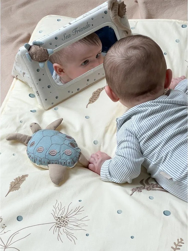 Világossárga játszószőnyeg 80x80 cm Sea Garden – Cam Cam Copenhagen