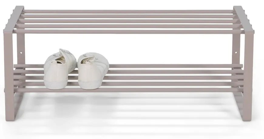 Szürkésbarna fém cipőtartó 70x29x27 cm Rex – Spinder Design