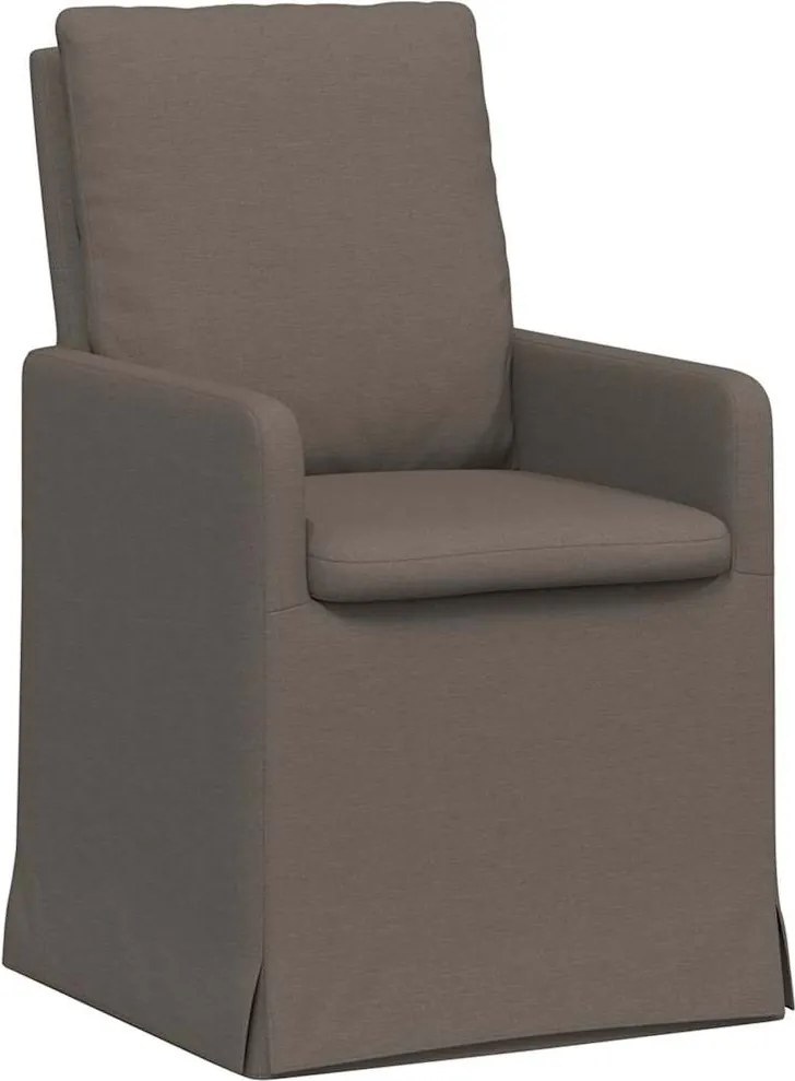 vidaXL Étkező Székek 2 pcs Világosszürke 57 x 67 x 98 cm Vászon