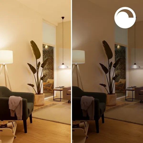 3 darabos szett RGB LED dimmelhető izzó Philips SMART C37 E14/4,9W/230V 2200-6500K