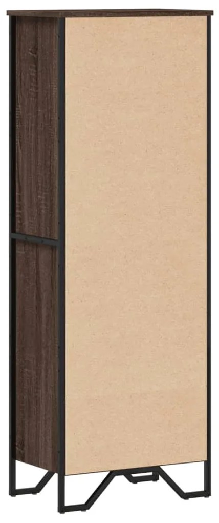 barna tölgy színű szerelt fa könyvszekrény 50 x 31 x 137,5 cm