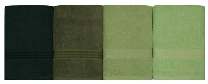 Fürdőlepedő Szett (4 db) Rainbow - Zöld