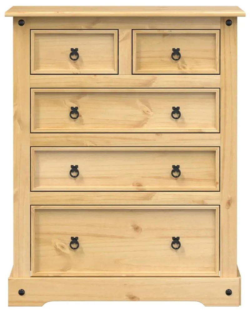 Corona tömör fenyőfa komód 92x48x114 cm