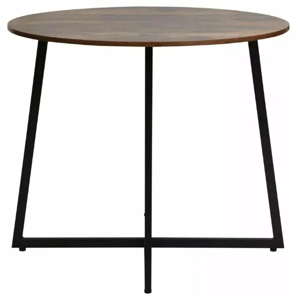 Kerek étkezőasztal LUNA 90 cm, rusztikus barna