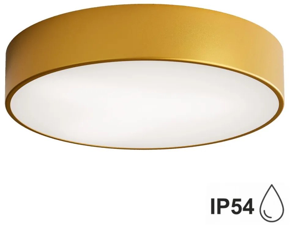 Temar Kültéri mennyezeti lámpa érzékelővel CLEO 3xE27/24W/230V á. 40 cm arany IP54 TM0104