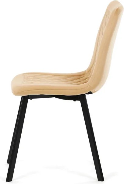 Étkezőszék, sárga, bársony szövet, DCL-973 YEL4