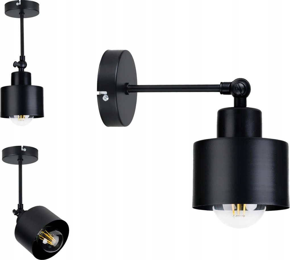 Lámpa mennyezet Fali Lámpa állítható loft Bögre