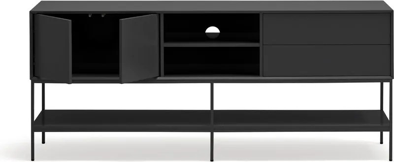 Fekete TV-állvány 175x74x45 cm Platt – Teulat