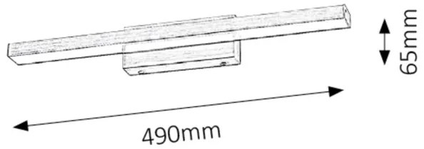 Rabalux 5721 - LED fürdőszobai tükörvilágítás JOHN LED/12W/230V