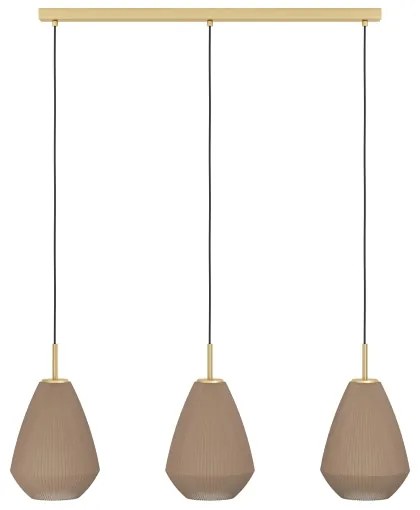 Eglo 900813 - Csillár zsinóron CAPRAROLA 3xE27/40W/230V