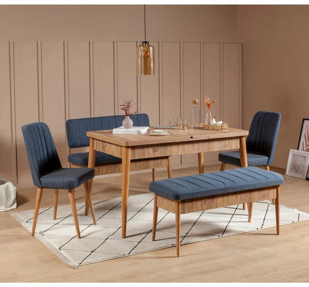 Vina Dark Blue és Atlanitc Pine padok