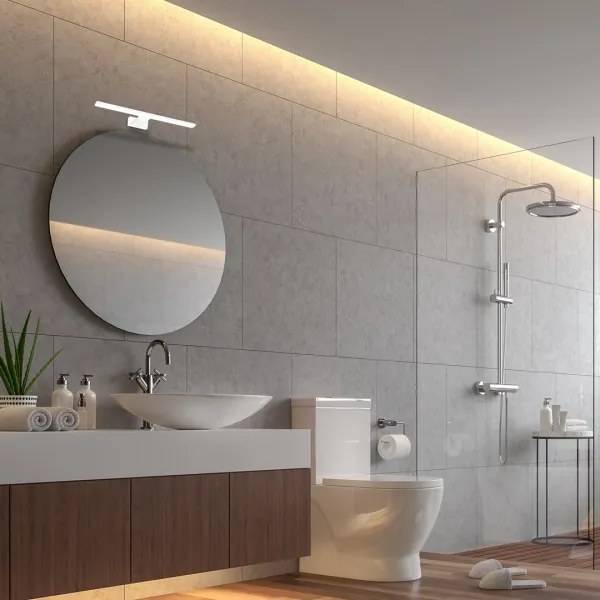 LED fürdőszobai fali lámpatest SHINE LED/7W/230V 30 cm IP44 fehér