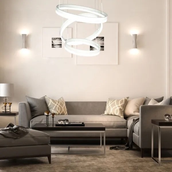 LED dimmelhető csillár zsinóron LED/86W/230V 3000K fehér