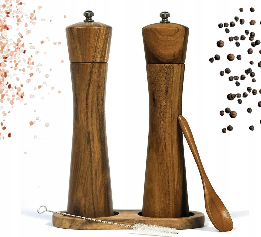 Kézi Daráló Sószóró Borsszóró Fa Só Bors Fa Dikom