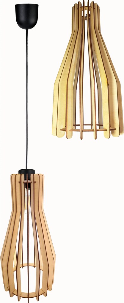 Függő Lámpa Túlnyúló mennyezeti csillár Loft Fa 1