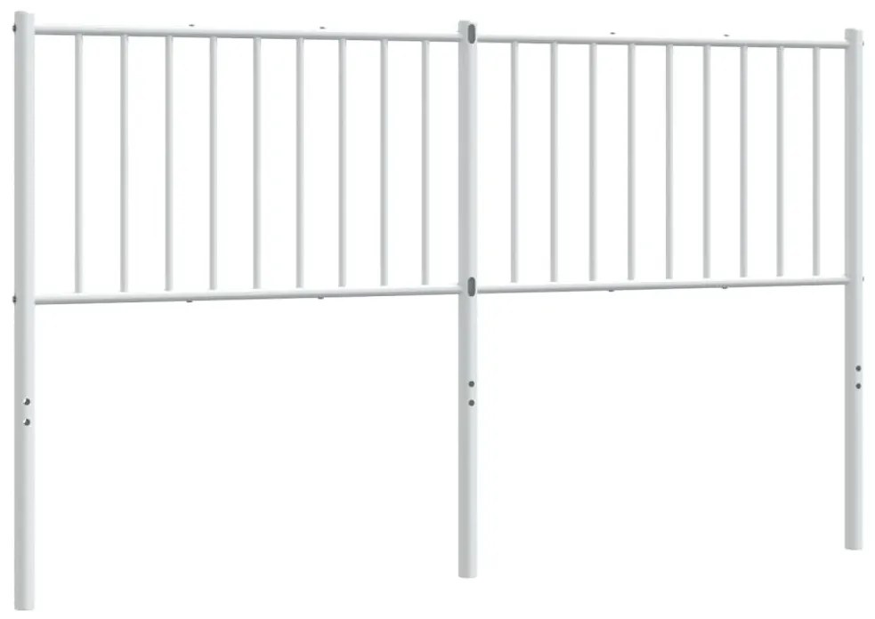 fehér fém fejtámla 160 cm