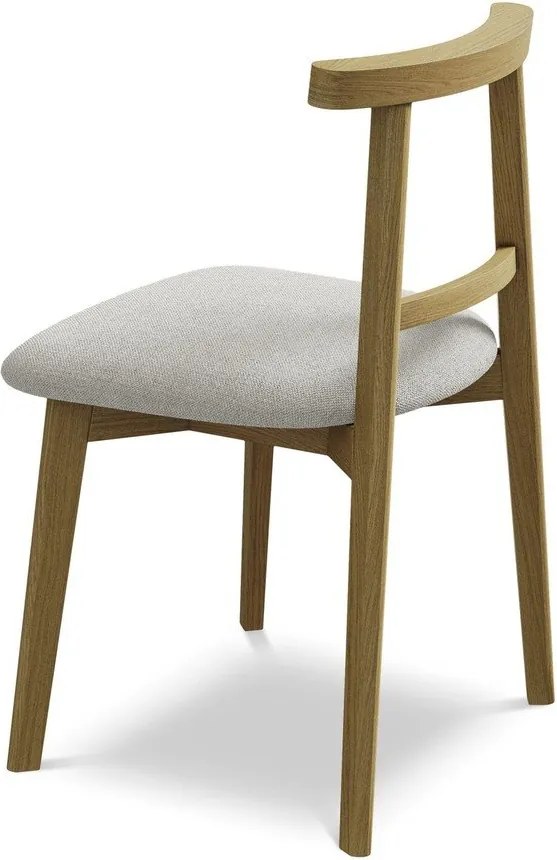 Világosszürke tömörfa étkezőszék Ohelo – Makamii