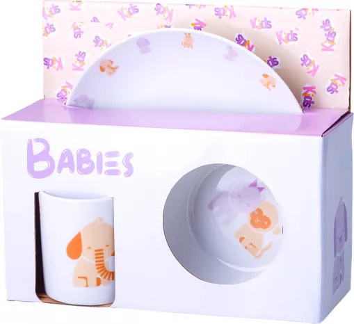 Lunasol - 3 db-os Babies porcelánkészlet gyermekek számára - Kids world (450510)