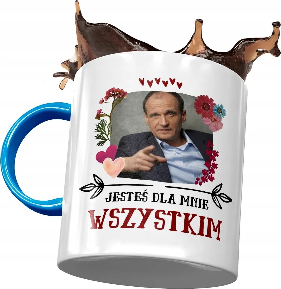 Kék Pawel Kukiz Kukiz 15 bögre Ajándék Nyomtatott Fotóval