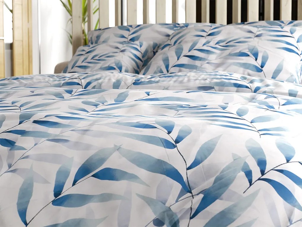 Mikroszálas ágyneműhuzat KOVENDI kék-fehér Ágyneműhuzat mérete: 70 x 90 cm | 140 x 200 cm