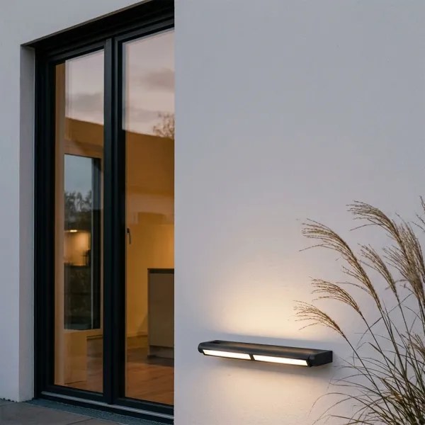 Brilagi - LED kültéri fali lámpatest SALERNO LED/24W/230V 66 cm fekete IP65