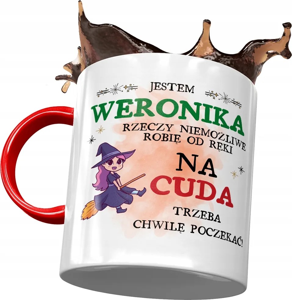 Piros Bögre Veronika Feleség Nővér Ajándék Nyomtatott Fotóval