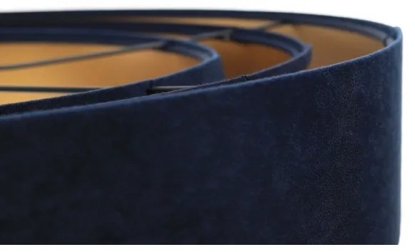 TRINITI függeszték 1xE27/60W/230V kék/arany kábellel