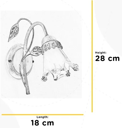 ONLI - Fali lámpa LANCIA 1xE14/6W/230V