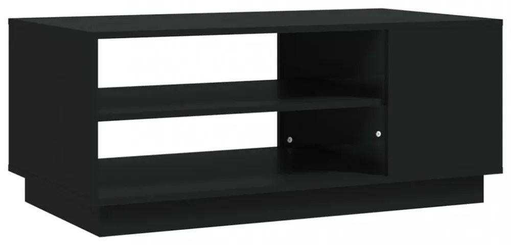 fekete szerelt fa dohányzóasztal 102x55x43 cm