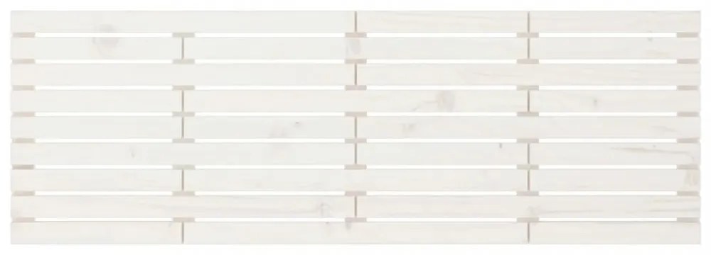 fehér tömör fenyőfa fali fejtámla 166x3x63 cm