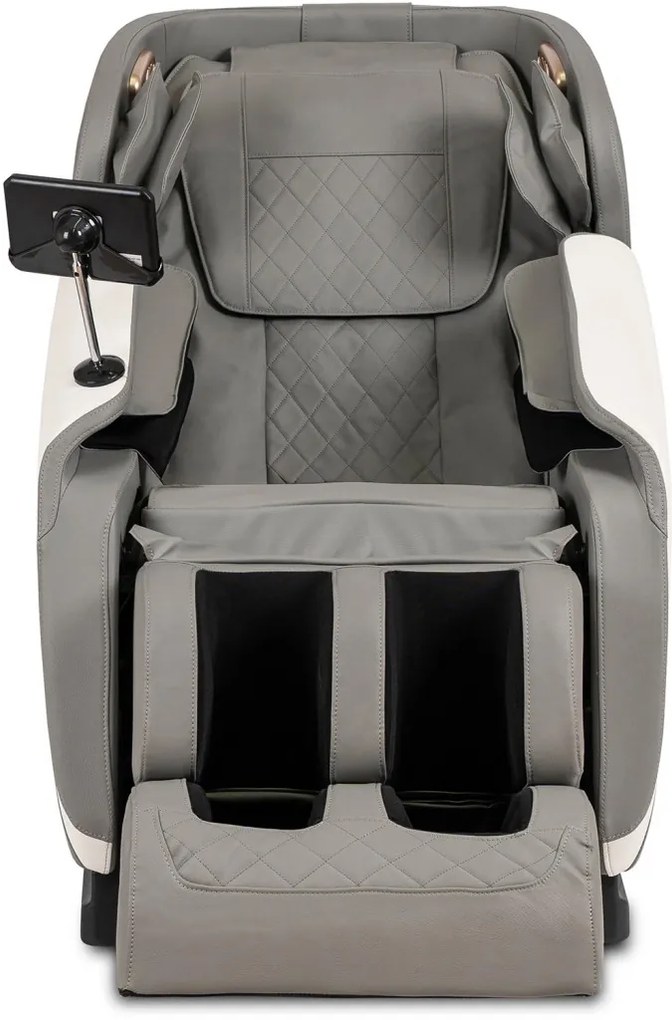 Masszázsfotel Szürke Eco-bőr Kárpittal. VX MAX