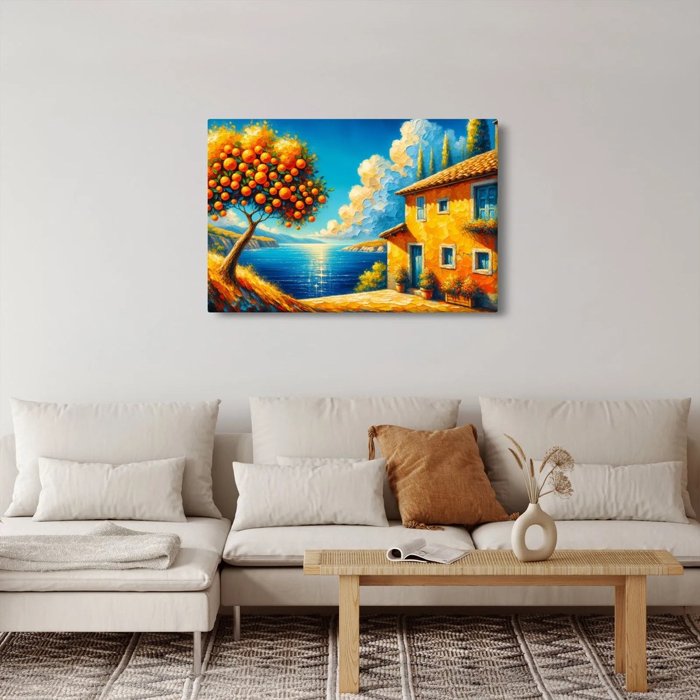 Kép - Ház narancsokkal II. (90x60 cm)