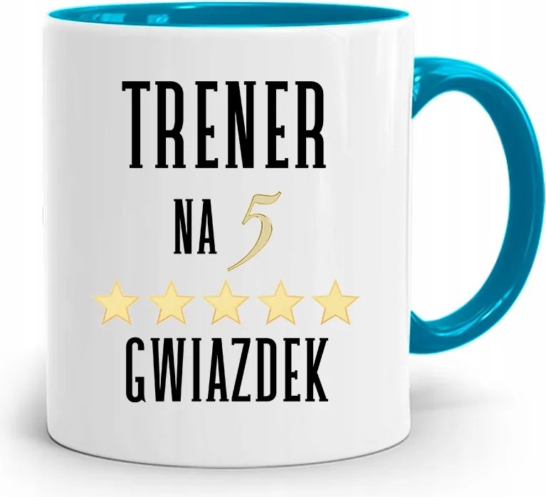 Edzőnőnek Edzőterem Bögre Kék nyomott mintával