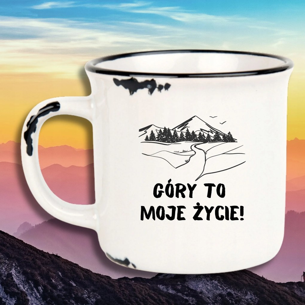 Bögre Fehér Retro Vicces Ajándék Hegy Az Életem