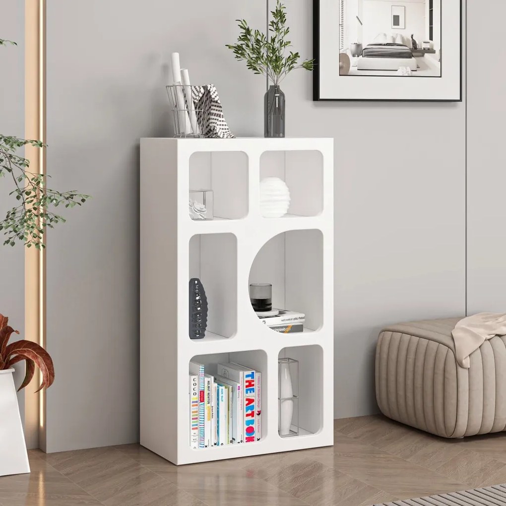 Bohem könyvespolc, fehér, 50 cm – TR506MNR1553