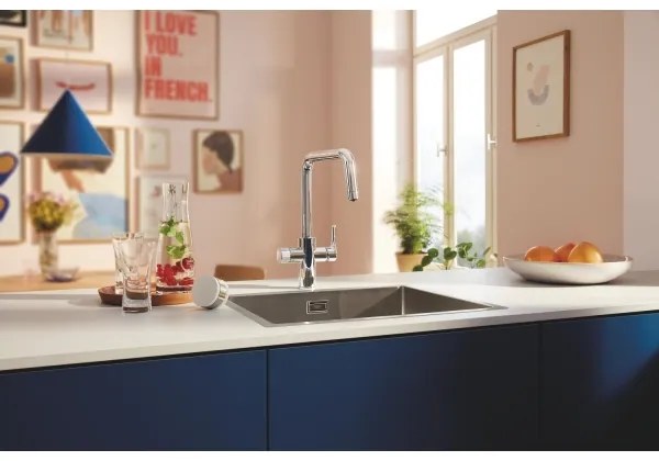 GROHE 30596000 - BLUE PURE konyhai csaptelep beépített szűrőfunkcióval, fényes króm