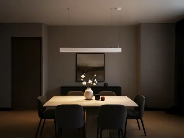 LED függeszték zsinóron LED/55W/230V 3000/4000/6500K 120 cm fehér