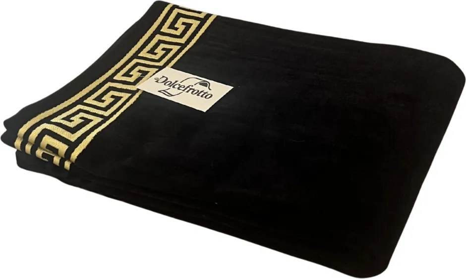 Poseidon fekete strandtörölköző