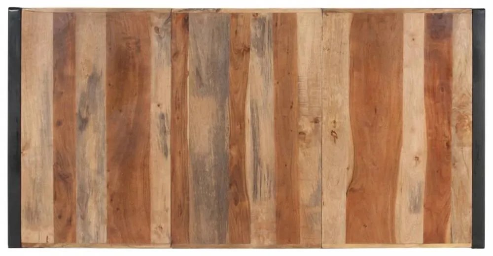 Paliszander felületű tömör fa étkezőasztal 180 x 90 x 75 cm