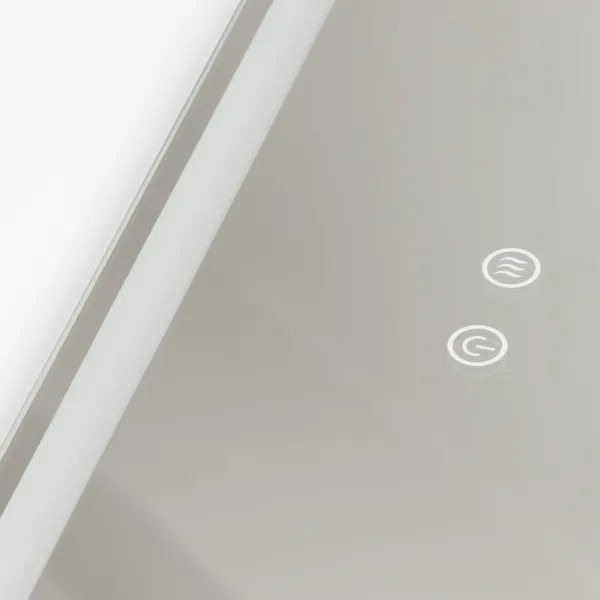 Brilagi - LED dimmelhető fürdőszobai fűtött tükör világítással BELLA LED/19W/230V 60x90 cm IP44