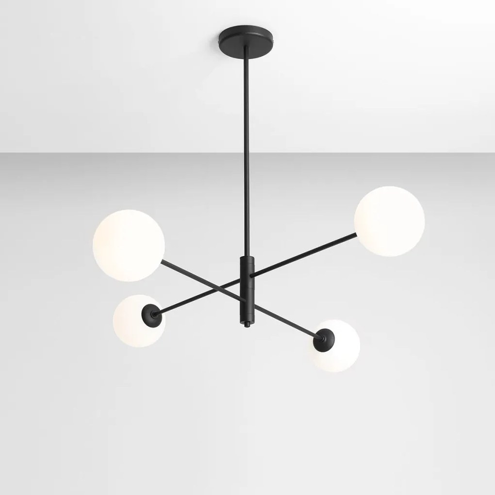 ALDEX 1090PL_L1 HOMME Többágú Függesztett Lámpa Fekete E14 IP20