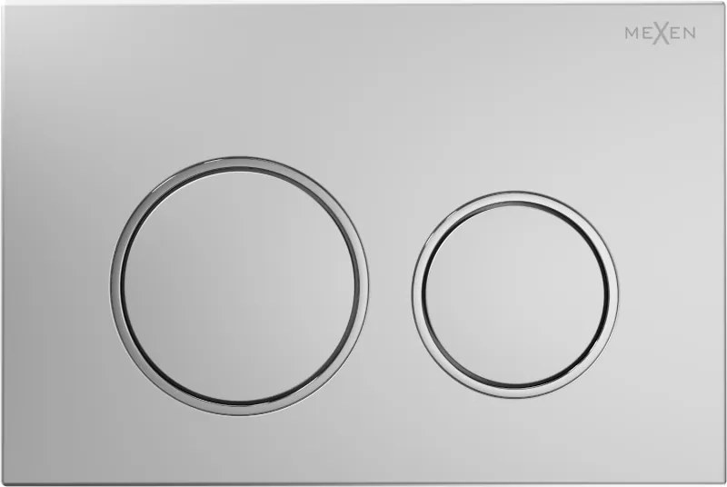 Mexen Fenix Air 07 XS pneumatikus öblítőgomb, matt króm - 6A0702