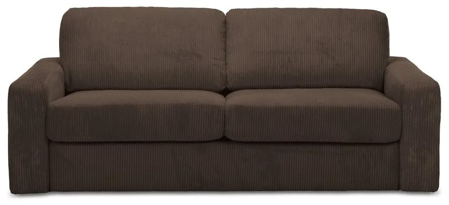 Barna kordbársony kinyitható kanapé 195 cm Nona – Makamii