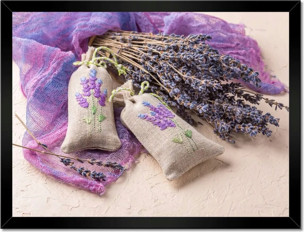 Poszter keretben 40x30 Levendula illat Levendula
