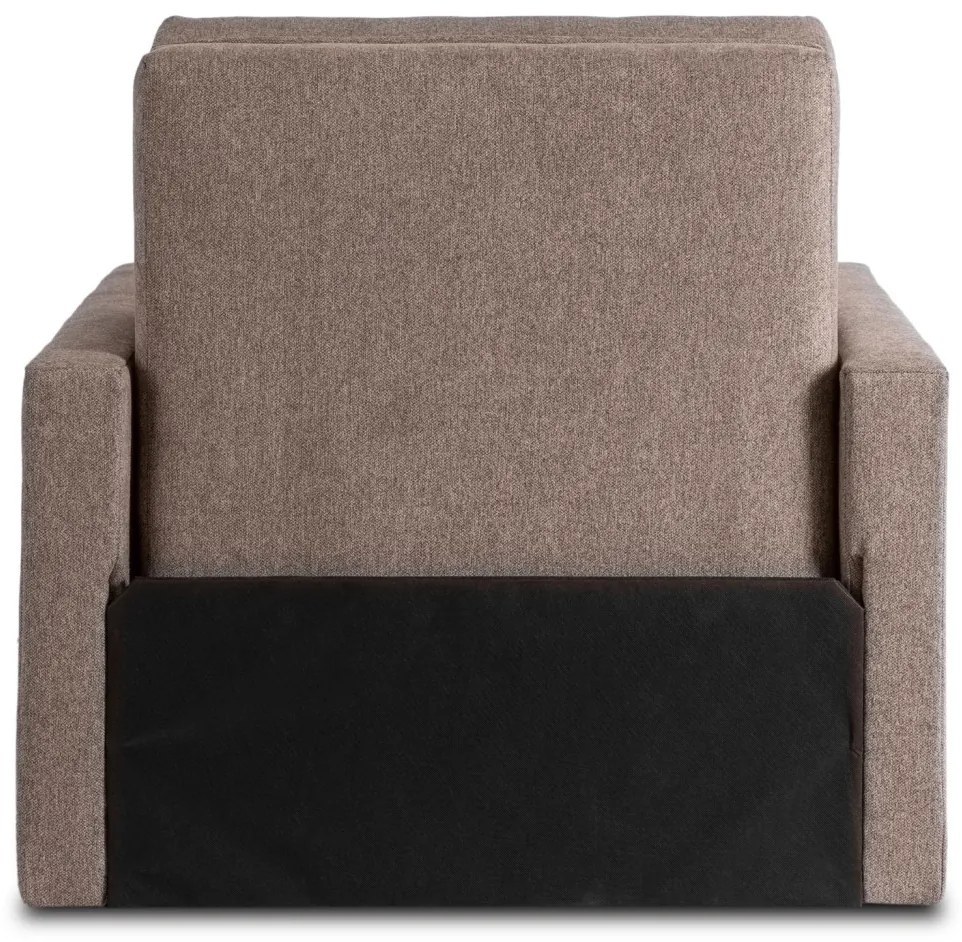 Egyszemélyes kihúzható fotelágy bézs színben – MILAN 1