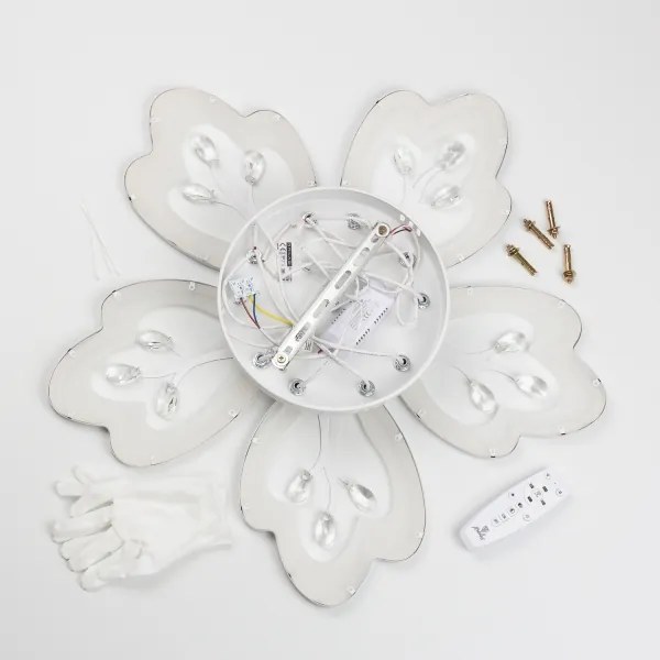 Brilagi - LED Dimmelhető felületre szerelhető csillár TWIST LED/80W/230V 3000-6500K fehér + távirányító