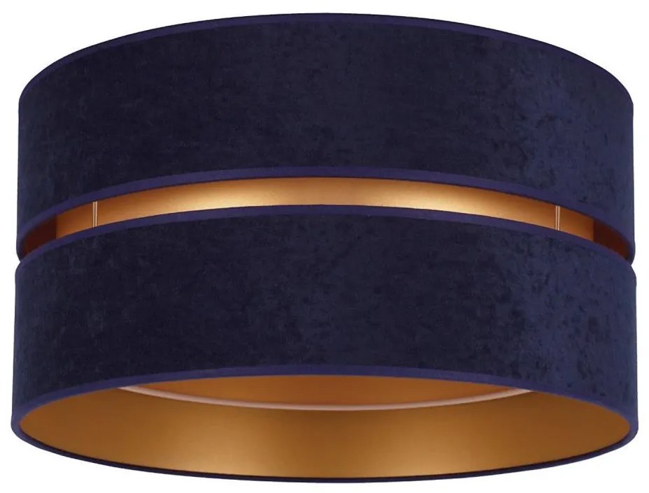 Duolla - Mennyezeti lámpa DUO 1xE27/15W/230V átm. 40 cm kék/arany