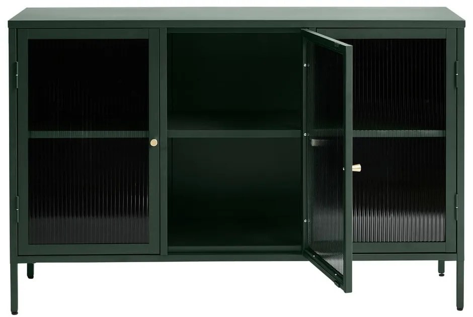 Bronco zöld fém tálalószekrény, magasság 85 cm - Unique Furniture